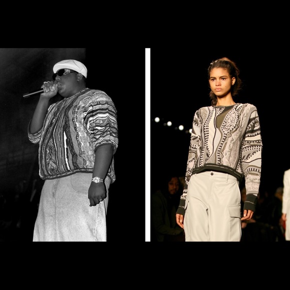 VINTAGE 80s 90s Designer Sweater by Lavané - COOGI style - Blue - Picture 6 of 6